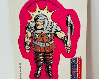 Masters of Universe trading card sticker He-Man 1984 Mattel puzzle Ram Man decal