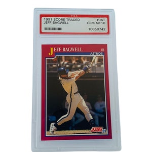 JEFF BAGWELL ROOKIE 1991 Score Traded Rc #96T Graded Gem Mint Psa 10 Houston Astros non auto hall fame hof