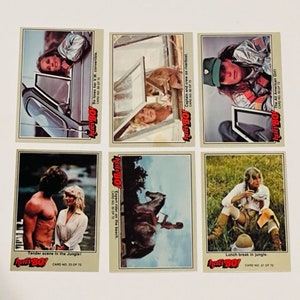 Tarzán Aquí está Bo Derek Trading Cards vtg lot Fleer Jungle Stanford Película simio BD7