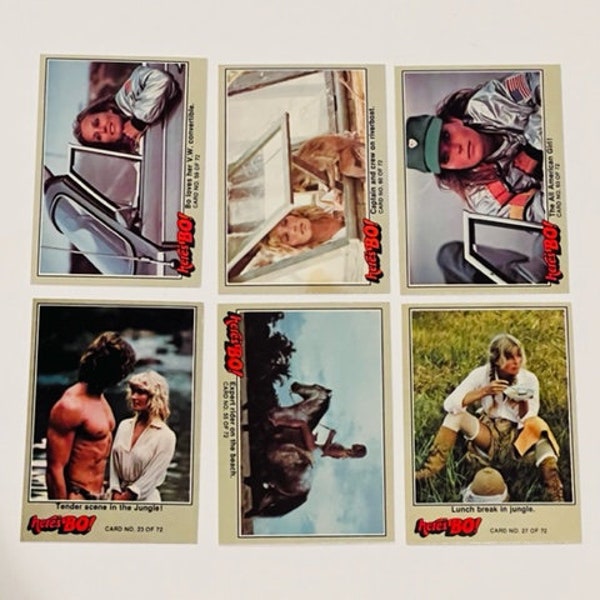 Tarzan Here's Bo Derek Trading Cards vtg lot Fleer Jungle Stanford Movie ape BD7