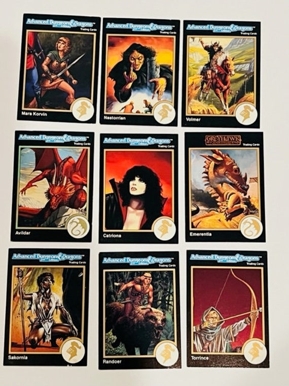 Advanced Dungeons Dragons Trading Cards Lot Realms Etsy