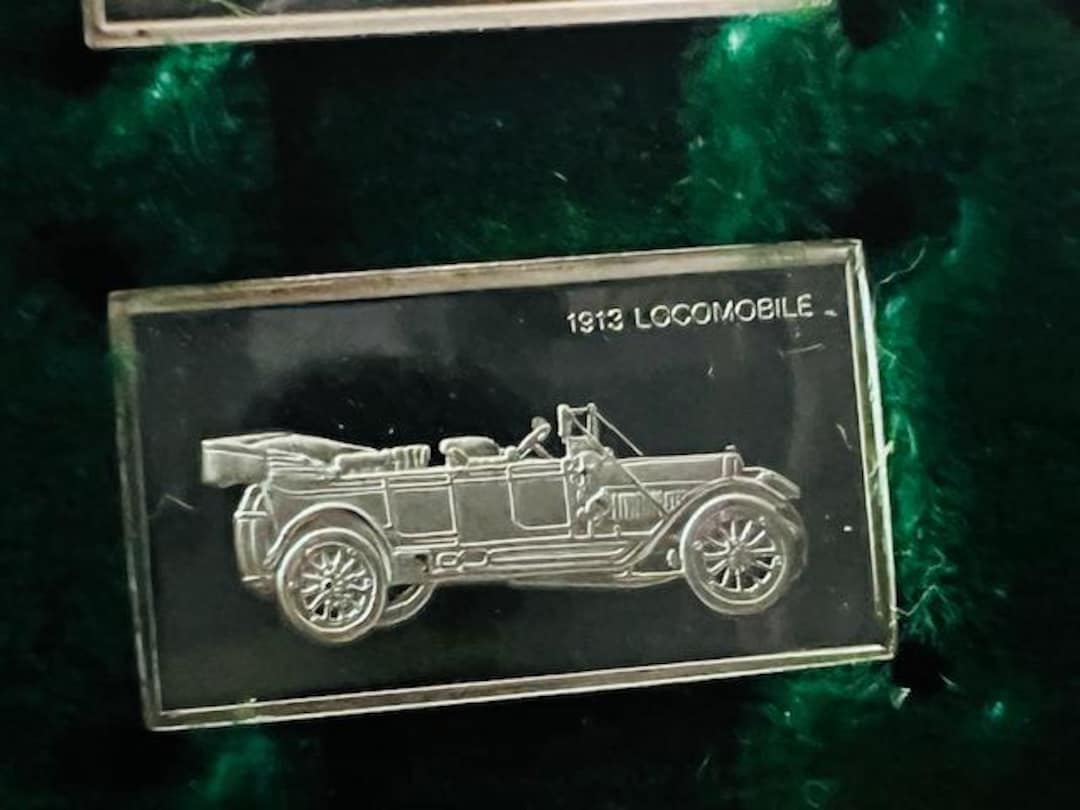 Franklin Mint Silver Bar Mini Ingot 1975 Centennial Car 1913