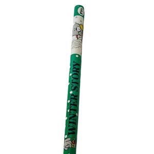 Vintage Pencil school writing instrument wood HB vtg new old stock memorabilia advertising unused anime cartoon monami mon ami Winter Story