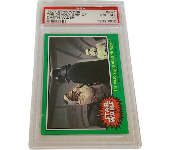 first grade flash cards Star Wars Chewbacca wonder bread PSA 6 graded card 1977