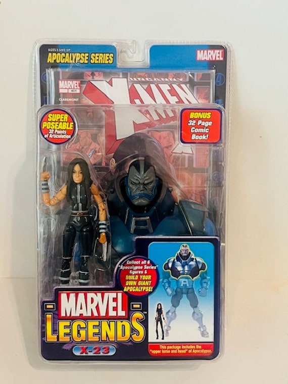 X-23 Marvel Legends 2004 Action Figure Toybiz MOC Apocalypse Head