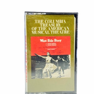 Fita cassete vtg Trilha sonora músicas músicas trilha sonora filme RARE West Side Story columbia tesouro teatro musical americano