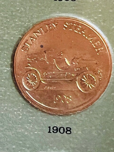 Franklin Mint Antique Car Coin Collection 1969 Series 1 Stanley