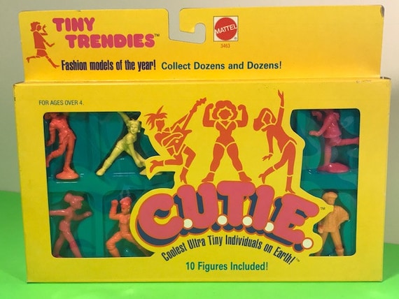 1986 Mattel inc cutie bébés poupées c.u.t.i.e Bitsy fille version de muscle hommes