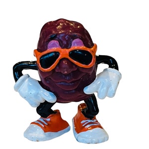 California Raisins vtg juguete figura de acción 1988 Hardees gafas de sol antropomórficas