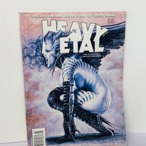 HEAVY METAL MAGAZIN Vintage Comic-Buch Graphic Novel Vtg Sexy Monster Fantasy Papier Ephemera Erwachsenenmagazin Mai 1997 Teddybär-Abenteuer BC4