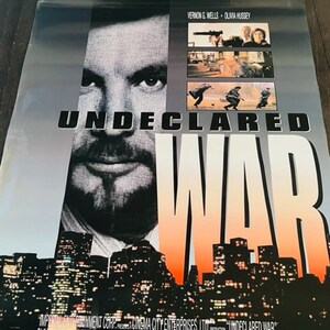 Movie Theater Cinema Poster Lobby Card vtg 1990 Undeclared War Vernon Wells RARE