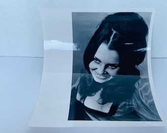 FOTOGRAFÍA MAGO EPHEMERA 1960s vintage papel pared colgante foto decoración trucos de magia houdini coleccionable Max Hapner Vampiro mujer sexy BC2