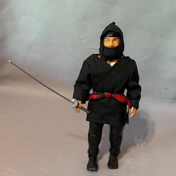 Vintage Dragon Master Force Ninja Lanard 1986 Figure COMPLETE Card