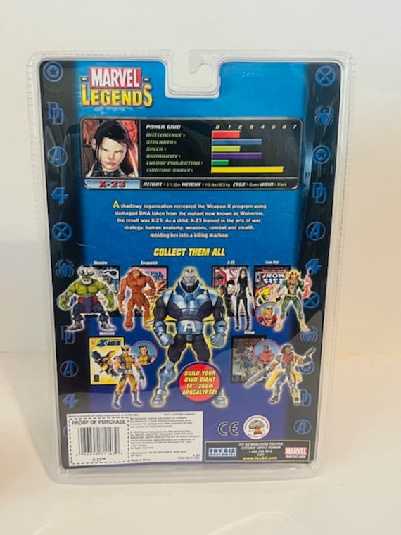 X-23 Marvel Legends 2004 Action Figure Toybiz MOC Apocalypse Head