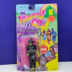 WIZARD OF OZ wicked witch west moc sealed action figure doll multi toys 1988 vintage loews turner fully poseable collectible vtg retro BM2