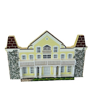Shelia House Cottage Shelf Sitter Signed Figurine Red Cross Glen Echo Maryland MD