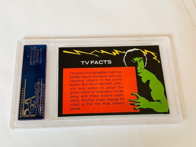 The Incredible Hulk Lou Ferrigno Trading Card 1979 Topps Marvel