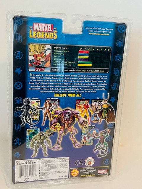パイロ マーベルレジェンド 2004 アクションフィギュア トイビズ MOC