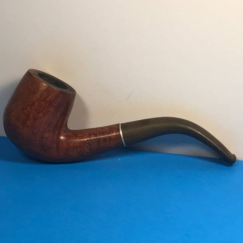 DUKE ESTATE PIPE Dr Grabow curved Meerschaum bowl imported briar tobacciana original smoking collectible England Uk