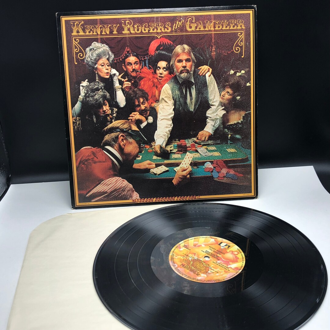 Kenny Rogers The Gambler LPレコード Kenny Rogers The Gambler - Vintage 1978 Vinyl LP W/ POSTER