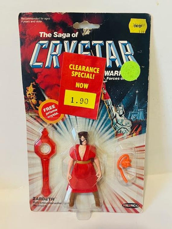 Crystar Action Figure Zardeth Wizard MOC Remco Vtg 1982 Toysealed