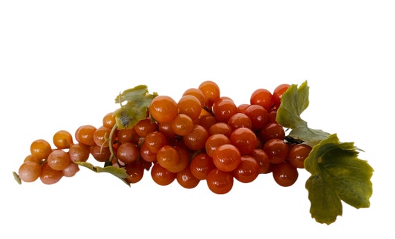 Künstliches Obst Gemüse Vintage Küche Dekor Dekoration Akzent Kunststoff Fake Figur Garten Essen Trauben Merlot Auslese Merlot Rot 2