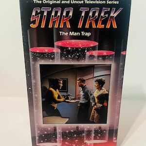 Star Trek Oryginalny serial telewizyjny Kaseta VHS Film Kirk Spock 1985 Man Trap Mccoy vtg