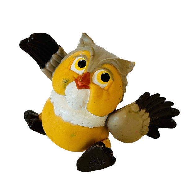 Winnie Pooh Wise Owl Walt Disney Spielzeug Figur vtg Souvenir Disneyland Figur Christopher Robin