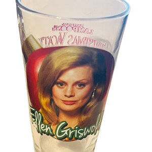 National Lampoons Christmas Vacation Drinking Glass Mug Cup Beverly D&#39;Angelo vtg