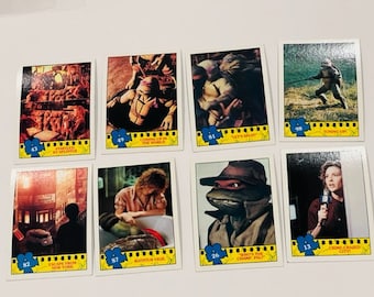 Teenage Mutant Ninja Turtles Trading Cards Lot sticker Mirage Topps TMNT vtg nt1
