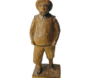 彫刻された木製のフィギュア スペイン Artesania Quro 木製 ブラック