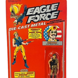 Eagle Force Mego diecast figure toy UNPUNCHED vtg MOC Zapper UNPUNCHED Whiz BMC4