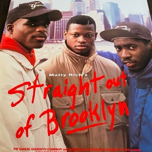 Kino Kino Poster Lobby Karte 1991 Straight Out of Brooklyn Gangster