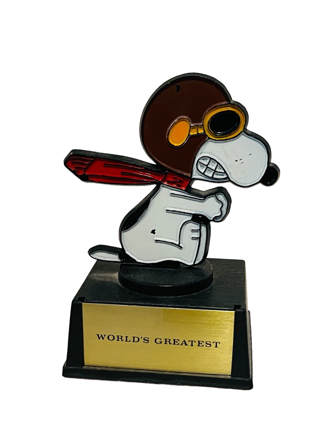 Red Baron Aviva Peanuts Gang Figurine United Feature Snoopy 1972 Worlds Greatest Etsy