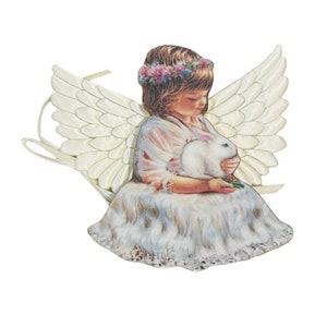 ブラッドフォード エクスチェンジ エンジェル クリスマスオーナメント ドナ ゲルシンガー ヘブンズ リトルバニー B2