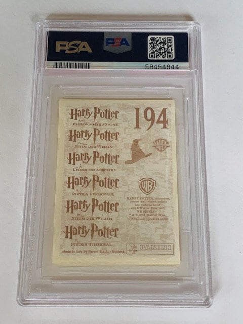 Harry Potter Trading Card Sticker Vintage 2001 Panini Philosophers