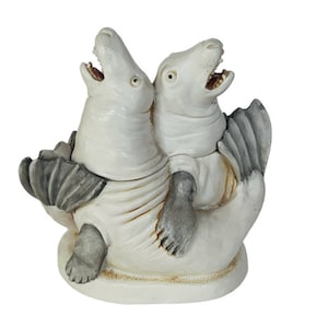 Harmony Kingdom-doosbeeldje Treasure Jest vtg Aria Amorosa Sea Lion Seal Otter