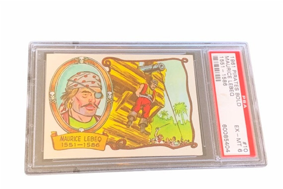 Pirates Trading Card Vintage Graded PSA 6 Maurice Lebeq 1961 Etsy