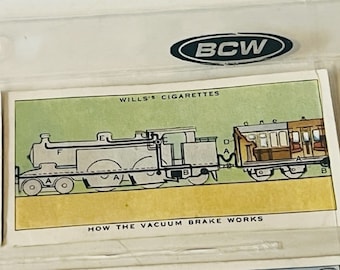 Railroad Card Train Railway Equipment 1938 Wills Imperial tobacco Locomotive HD types