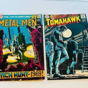 Comic Book lot vtg DC Metal Men 38 Tomahawk Rangers last stand 117 witch hunt BC4