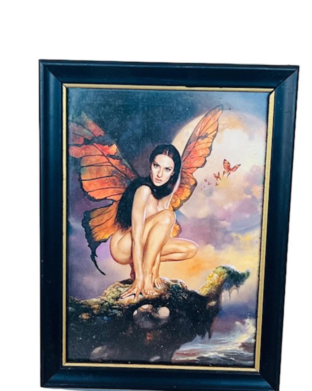 Boris Vallejo Fantasy Art Print Framed Poster Julie Bells Barbarian Dragon  Wizard Nude Naked Vintage 8X5 Fairy Butterfly Siren Fairies BC4 - Etsy