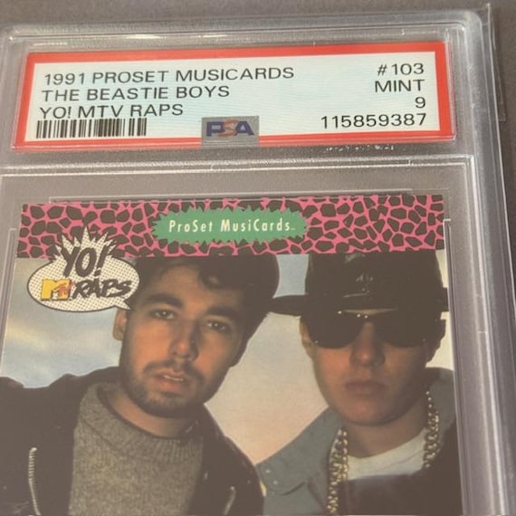Yo MTV Raps Beastie Boys Music Card PSA 9 Rc 1991 Pro Set #103 Mike D MCA Rap sp Yo MTV Raps Beastie Boys Music Card PSA 9 Rc 1991 Pro Set #103 Mike D MCA Rap sp