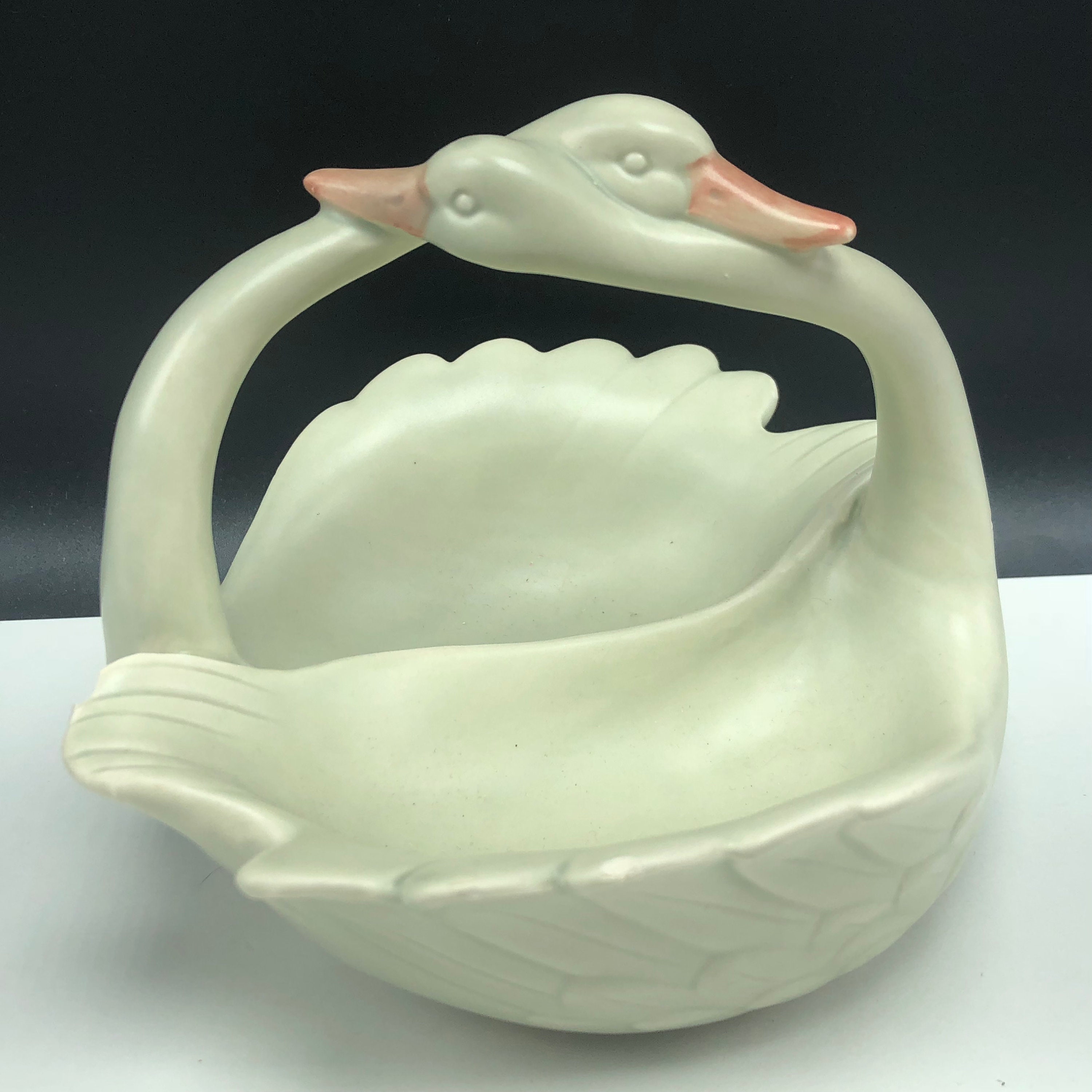 Fitz and Floyd White Ceramic Goose Swan Soup Tureen 1976 Japan