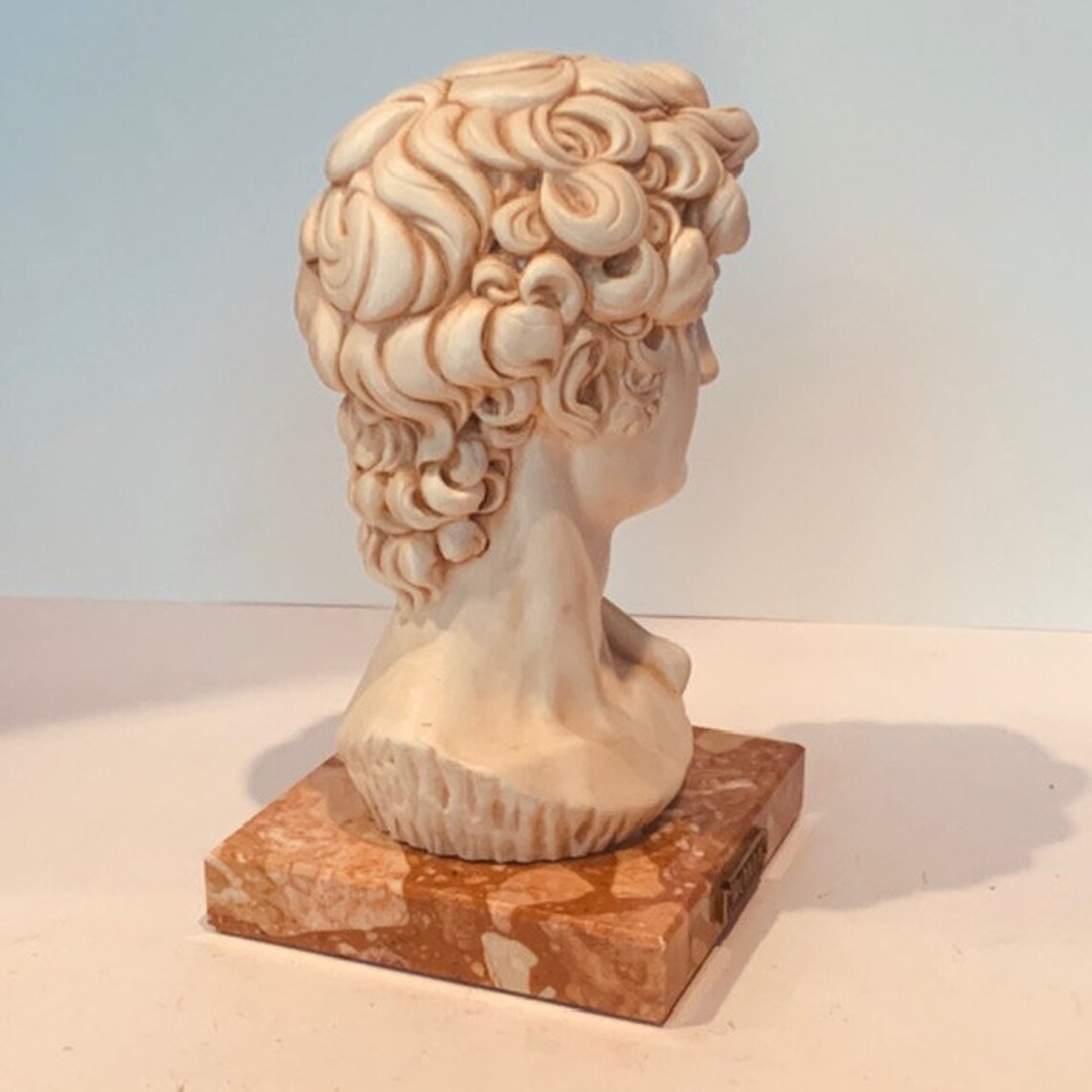 DAVID MICHELANGELO SCULPTURE Bust head statue figurine Roma Etsy
