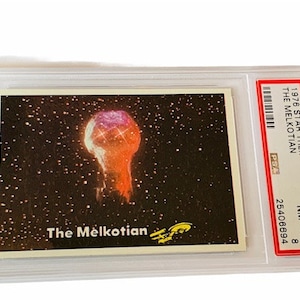 Star Trek Trading Card 1976 Topps Enterprise Captains Log originele serie vtg memorabilia PSA 8 beoordeeld The Melkotian #72 Wyatt Earp Holliday