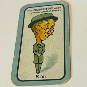 Carreras Tabak 1927 Ruilkaart Sigarettenneusspel Inquisitive Inquiry B6
