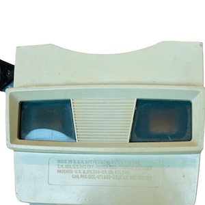 Viewmaster Sawyer beige tan color vtg antique toy classic view master movie mcm BC1