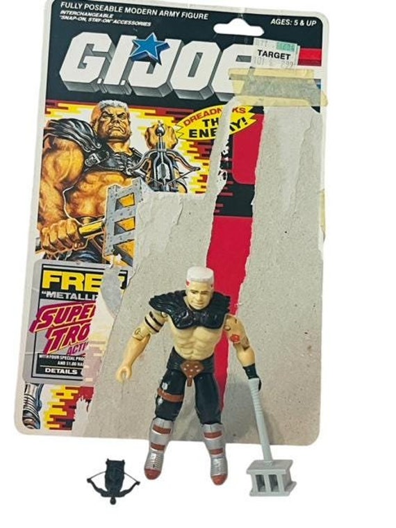 名作　ＬＧＢ　DREAD ROCK size1 Road Pig Gi Joe Cobra Figure Hasbro Complete 1987 Card Vtg