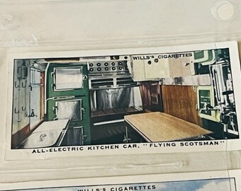 Railroad Card Train Railway Equipment 1938 Wills Imperial tobacco Fly Scotsman