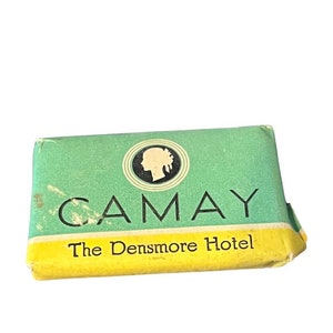 HOTEL MOTEL ADVERTISING Soap bar collectible travel memorabilia souvenir unused sealed Americana vtg Camay Densmore Tulsa Oklahoma Ok